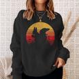 Retro Vintage Sunset Squirrel Sweatshirt Geschenke für Sie