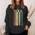 Retro Vintage Texas Colorful Cute Texan Roots Sweatshirt Gifts for Her