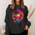 Retrowave Synthwave Aesthetic Sports Car 80S 90S Sweatshirt Gifts for Her