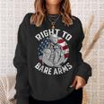 Right To Bare Arms 4Th Of July Gym George Washington Sweatshirt Gifts for Her