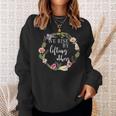 We Rise By Lifting Others Uplifting Positive Quote Sweatshirt Gifts for Her