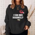 I Can Has Roadkill Cartoon Turkey Vulture Bird Meme Sweatshirt Gifts for Her