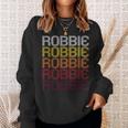 Robbie Retro Wordmark Pattern Vintage Style Sweatshirt Geschenke für Sie