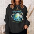 Rotation Of The Earth Makes My Day Earth Day Science Sweatshirt Gifts for Her