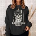 Rottweiler Dad Cool Vintage Retro Proud American Sweatshirt Gifts for Her