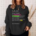Sam Noun Greatest Handsome Good Hearted Man Sweatshirt Gifts for Her