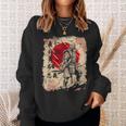 Samurai Japanese Warrior Bushido Code Swordsman Vintage Sweatshirt Gifts for Her