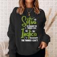 Sativa To Change The Things I Can Indica Cannabis Weed Leaf Sweatshirt Gifts for Her