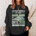 Sauerland Schwarzes Sweatshirt - Niemals mit Einem Sauerländer Anlegen Geschenke für Sie