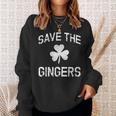 Save The Gingers Redhead St Patrick Irish Celtic Sweatshirt Gifts for Her