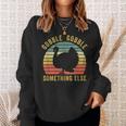 Save A Turkey Thanksgiving Gobble Trot Vintage Vegan Sweatshirt Gifts for Her