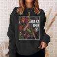 Schwarzes Sweatshirt Militärmotiv & Schriftzug, Soldaten Design Geschenke für Sie