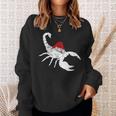 Scorpion Santa Hat Christmas Pajama Sweatshirt Gifts for Her