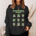 Shamrock Occupational Therapy St Patrick's Day Ot Therapist Sweatshirt Gifts for Her