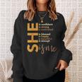 She Is Confident She Is Strong She Is Me Black History Month Sweatshirt Gifts for Her