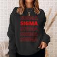 Sigma Male Modern Minimal Loner Wolf Sigma Grindset Meme Sweatshirt Geschenke für Sie