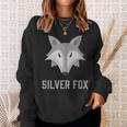 Silberfuchs Grafik Sweatshirt Unisex, Elegantes Design mit Fuchs-Motiv Geschenke für Sie