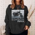 Simson Driver Ddr Moped Two Stroke S51 Vintage Sweatshirt Geschenke für Sie
