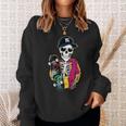 Skeleton Is Ready To Skate Skateboard Skeletor Graphic Sweatshirt Gifts for Her