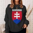 Slovensko Slovakian Coat Of Arms Souvenir Slovak Republic Sweatshirt Gifts for Her