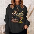 Snakes Reptile Science Biology Sweatshirt Gifts for Her