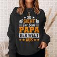 So Sieht Der Beste Papa Der Welt Ausatertag Geschenkidee Sweatshirt Geschenke für Sie