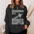 Soaring Into Kindergarten Back To School Jet Military Family Sweatshirt Gifts for Her