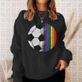 Soccer Ball Lgbt-Q Gay Pride Flag Sport Fan Player Ally Sweatshirt Gifts for Her