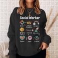 Social Worker Work Love Social Work Month Sweatshirt Gifts for Her