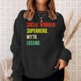 Social Worker Superhero Myth Legend Social Worker Sweatshirt Gifts for Her