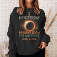 Solar Eclipse 2024 Birthday Present 4824 Totality Universe Sweatshirt Gifts for Her