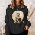 Solar Eclipse 2024 Maine Coon Cat America Totality Sweatshirt Gifts for Her