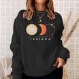 Solar Eclipse 2024 Total Eclipse Indiana America Graphic Sweatshirt Gifts for Her