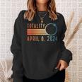 Solar Eclipse April 8 2024 Totality Solar Eclipse Sweatshirt Gifts for Her