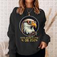 Solar Eclipsetwice In Lifetime 2024 Solar Eclipse Bald Eagle Sweatshirt Gifts for Her