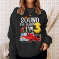 Sound The Alarm I'm 3 3Rd Birthday Fireman Firetruck Boys Sweatshirt Gifts for Her