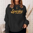 Sparky Electrician Lineman Dad Retro Vintage Novelty Sweatshirt Gifts for Her