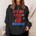 Spider Web 3 Years Old It's My 3Rd Birthday Boy Party Sweatshirt Gifts for Her