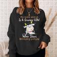 My Spirit Animal Is A Grumpy Cow Who Slaps Annoying People Sweatshirt Gifts for Her
