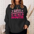 Spit Preworkout In My Mouth Gym Workout On Back Sweatshirt Gifts for Her