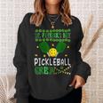 St Patrick's Day Pickleball Crew Equipment Player Team Sweatshirt Gifts for Her