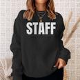 Staff Diseño Sólo En La Parte Trasera Staff Camisa de entrenamiento Regalos para ella