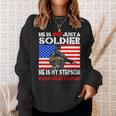 My Stepson Is A Soldier Proud Army Stepdad Military Father Sweatshirt Gifts for Her