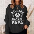 Stolzer Dackel Papa Hundepapa Teckel Dachshund Sweatshirt Geschenke für Sie