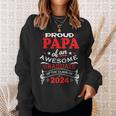 Stolzer Papa Einer Tollen Graduate Class Of 2024 Sweatshirt Geschenke für Sie