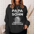 Stolzer Papa Sohn Angeln Partnerlook Boss Sweatshirt Geschenke für Sie