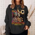 Sugar Skull Total Solar Eclipse Turn Around Bright Eyes Sweatshirt Gifts for Her