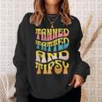 Summer Vacation Tanned Tatted And Tipsy Sunshine Drinking Sweatshirt Gifts for Her