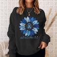 Sunflower Colon Cancer Awareness Month Sweatshirt Gifts for Her
