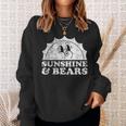 Sunshine And Bears Retro Vintage Sun Bear Sweatshirt Gifts for Her